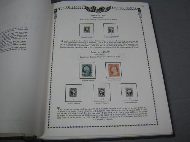 Vtg Antique 1847-1959 US Stamp Collection Album Lot NR! 5