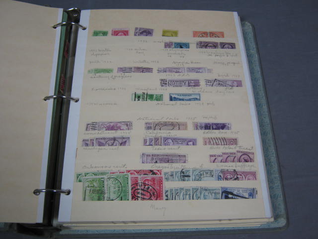 Vtg Antique 1847-1959 US Stamp Collection Album Lot NR! 10