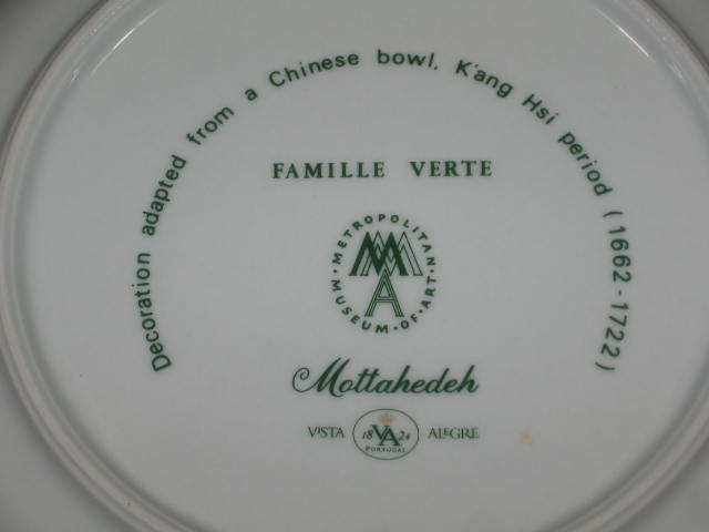 4 Mottahedeh Vista Allegra Famille Verte Soup Bowls NR 4