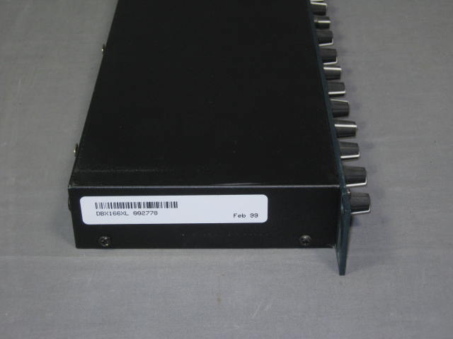 DBX 166XL Rack Mount Stereo Compressor Limiter Gate NR! 4