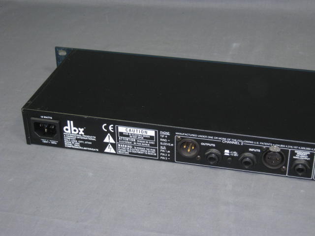 DBX 166XL Rack Mount Stereo Compressor Limiter Gate NR! 6