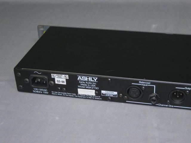 Ashly MQX-2150 Stereo 15 Band Graphic Equalizer EQ NR! 6