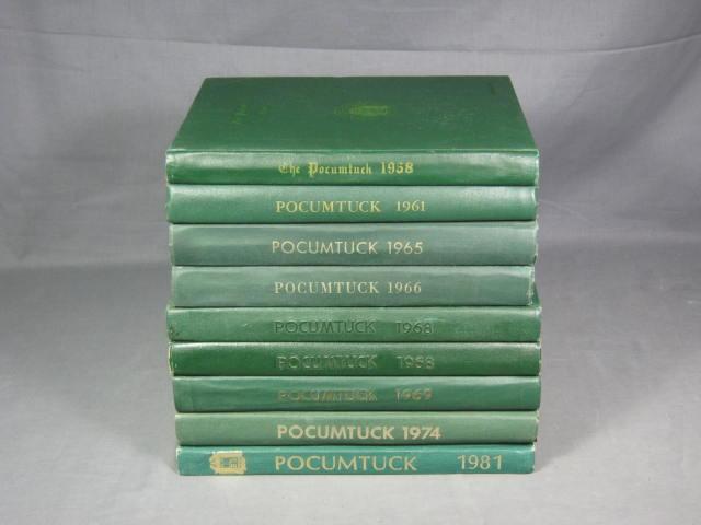 9 Deerfield Academy Pocumtuck Yearbook Lot 1958-1981 NR