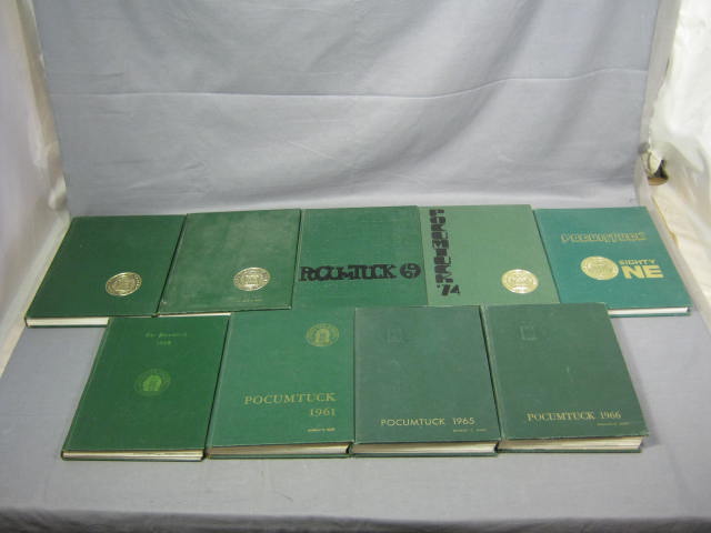 9 Deerfield Academy Pocumtuck Yearbook Lot 1958-1981 NR 2