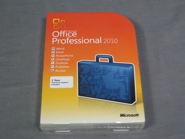 NEW Sealed Microsoft Office Professional 2010 For 3 PCs