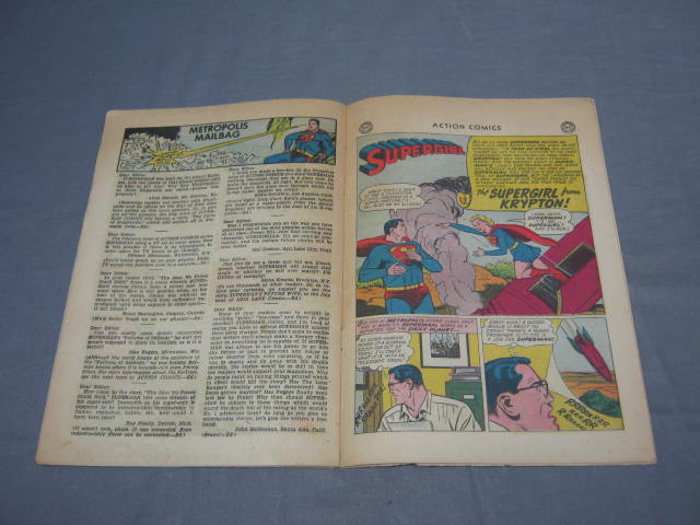 Vtg Action Comics #252 1st Origin Super Girl May 1959 2