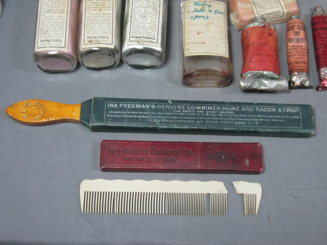 Vtg Antique Embalming Medical Tool Instruments Kit Bag 15
