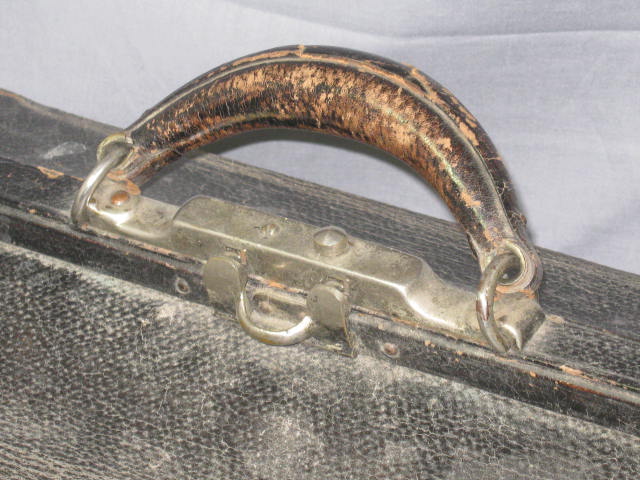 Vtg Antique Embalming Medical Tool Instruments Kit Bag 17