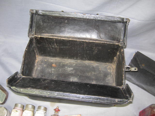 Vtg Antique Embalming Medical Tool Instruments Kit Bag 18
