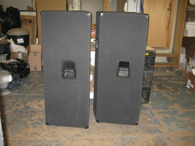 2 Genz Benz Triton PA Cabinet Tower Speakers TAC 215LH 5