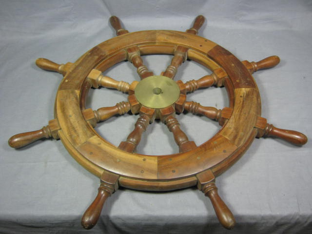 Vtg Wood Wooden Ship