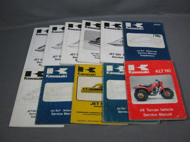 Kawasaki Jet Ski ATV Service Manual Lot SS/X-4/Xi + NR!