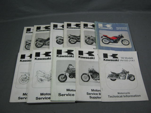 Kawasaki Motorcycle Manual Lot Vulcan Ninja + 1986-2003