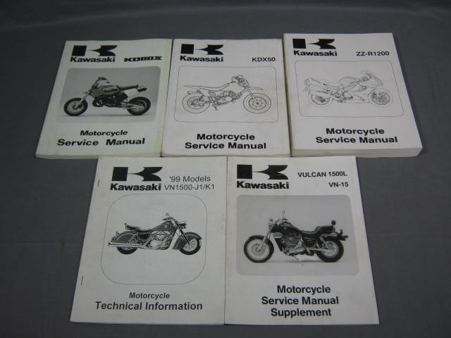 Kawasaki Motorcycle Manual Lot Vulcan Ninja + 1986-2003 1