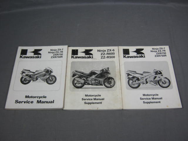 Kawasaki Motorcycle Manual Lot Vulcan Ninja + 1986-2003 3