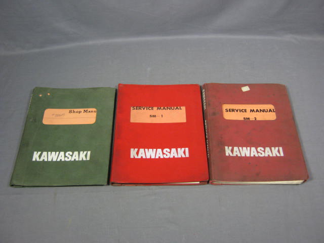 Kawasaki Shop Service Manual Lot KZ400 KZ650 SM-1 SM-2+ 4