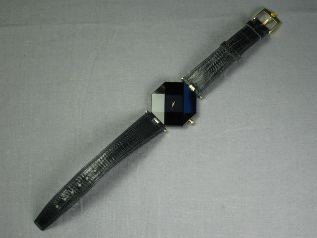 H. Stern Ladies Blue Sapphire Diamond 18k Gold Watch 750 IQ 2F Manaus 6