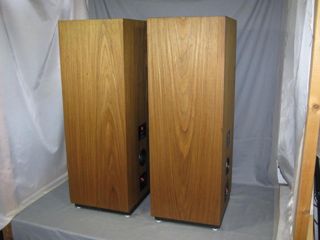 Vtg JBL Model L80T Floor Standing Stereo Speakers Pair 5