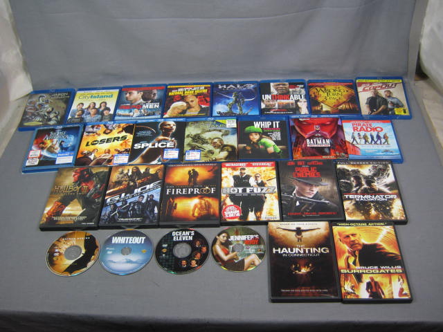 36 DVD Blu Ray Disc Movie Lot Terminator Batman Hellboy