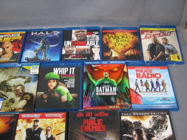 36 DVD Blu Ray Disc Movie Lot Terminator Batman Hellboy 4