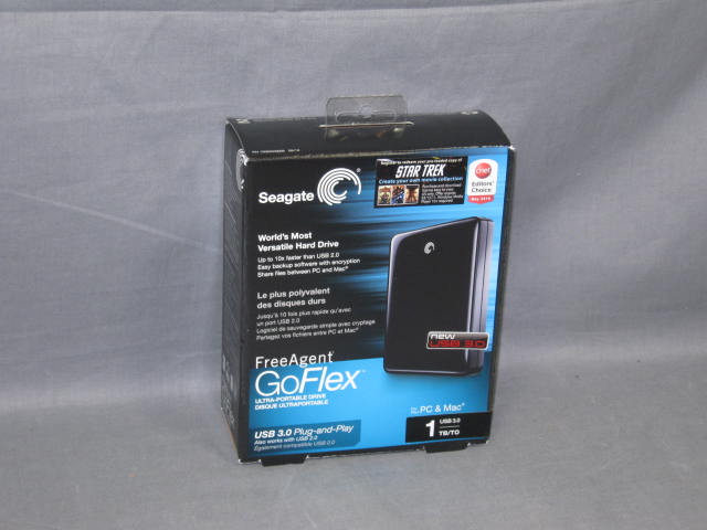 NEW Seagate FreeAgent GoFlex 1TB Hard Drive USB 3.0 NR!
