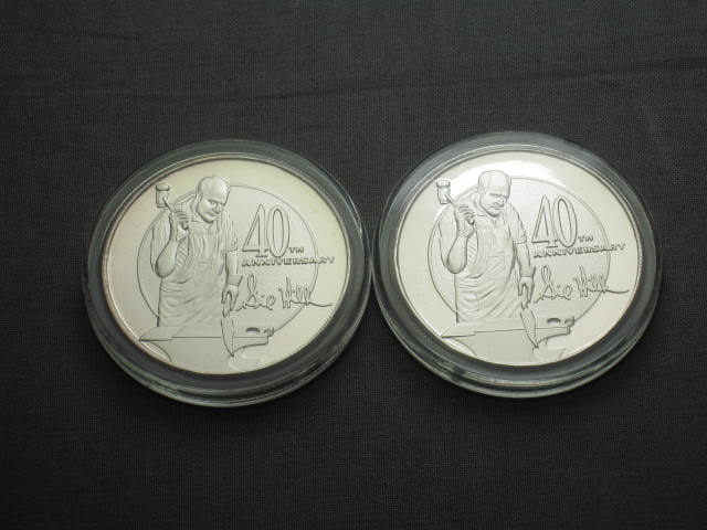 2 Gil Hibben 1 Oz .999 Fine Silver Commemorative Coins 1