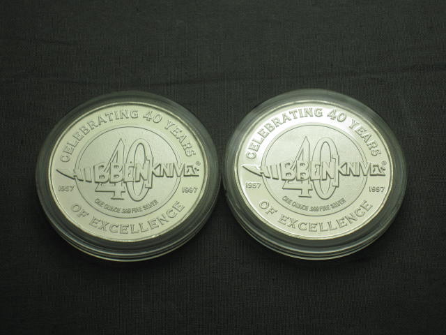 2 Gil Hibben 1 Oz .999 Fine Silver Commemorative Coins 2