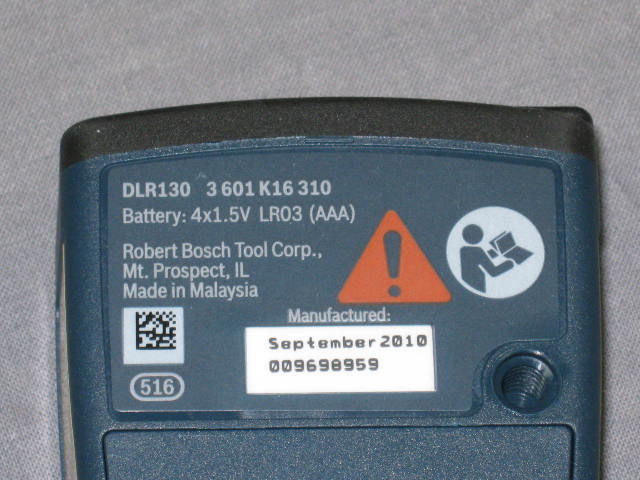 NEW Bosch DLR130 Digital Laser Distance Measurer + NR! 3