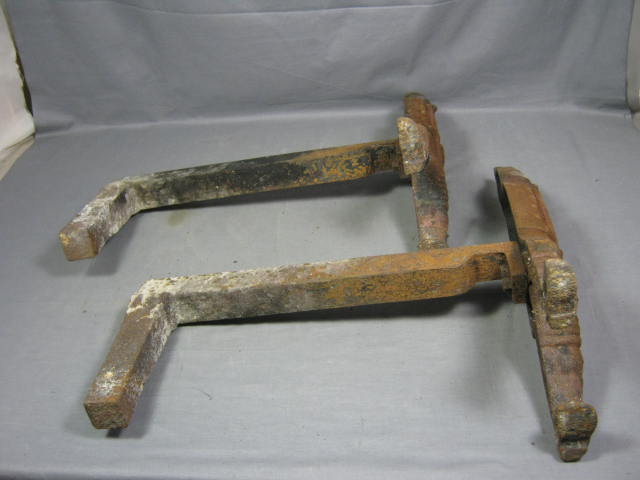 Pair Of Vtg Antique Andirons Hessian Soldiers Fire Dogs 4