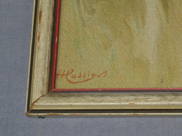 Vtg Henri Cassiers Dutch Watercolor Painting Print Holland 3