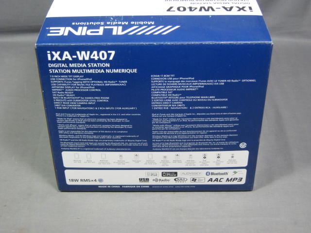 Alpine IXA-W407 Digital Media Station Display Model NR! 3