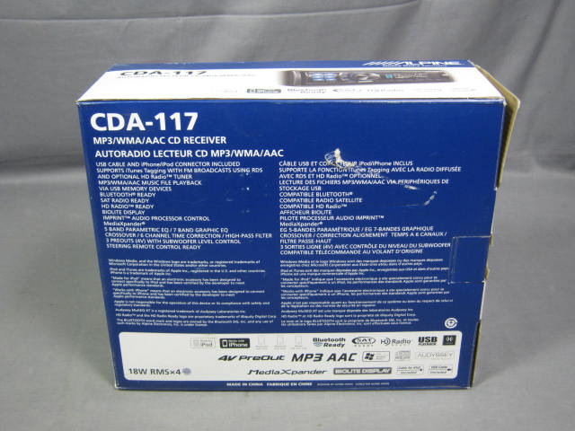 Alpine CDA-117 MP3/WMA/AAC CD Receiver 1