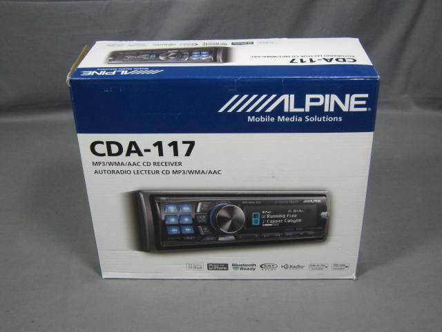 NEW Alpine CDA-117 MP3/WMA/AAC/Bluetooth/HD CD Receiver