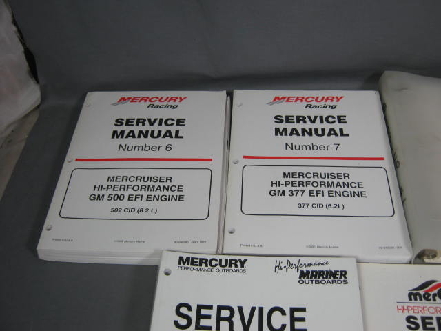10 Mercury MerCruiser Hi Performance Service Manual Lot 2