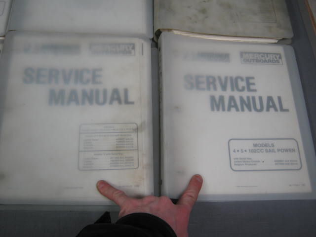 8 Mercury Mariner Outboard Service Manual Lot 1987-1991 2
