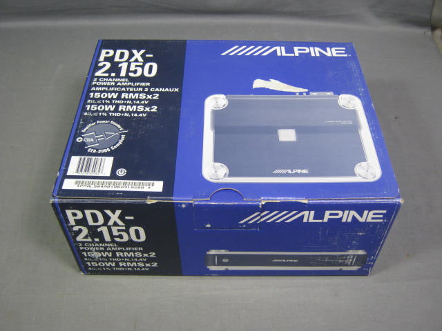 Alpine PDX-2.150 2-Channel 150W Power Amplifier Amp NR!
