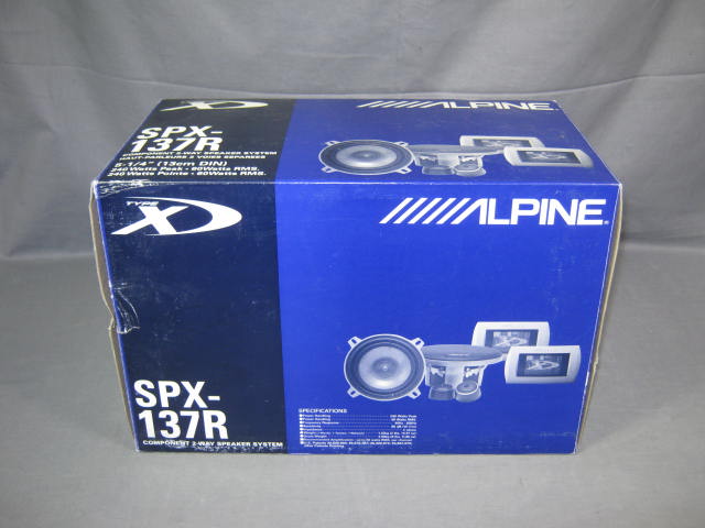 NEW Alpine SPX-137R Component 2-Way 5.25 Speaker Type X