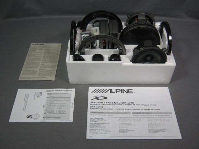 NEW Alpine SPX-137R Component 2-Way 5.25 Speaker Type X 1