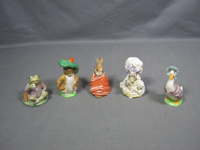 5 Beatrix Potter Figurines Benjamin Bunny Peter Rabbit+