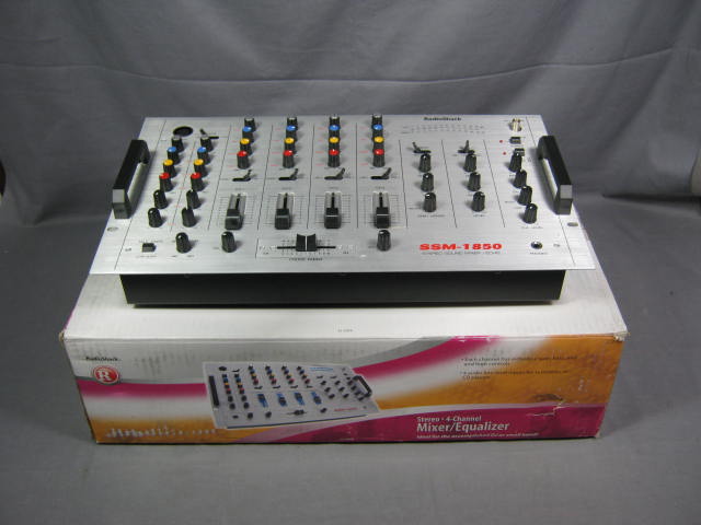 Radio Shack SSM-1850 4-Channel Mixer EQ Mixing Board NR