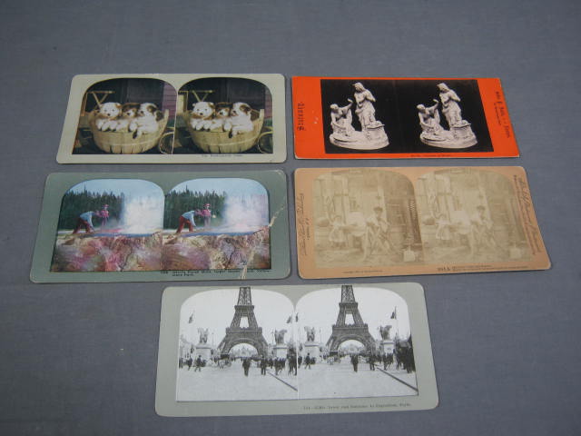 174 Antique Stereoview Stereoscope Cards Lot Keystone + 4