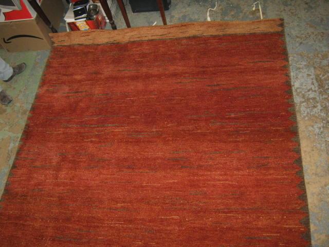 NEW Pottery Barn Indian Gabbeh Red Wool Rug Carpet 8x10
