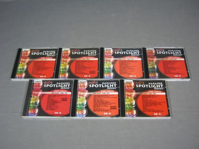 7 Sound Choice CDG Karaoke Pop Rock Hit CDs Vol 172-202