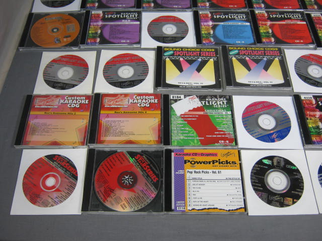 37 Sound Choice Karaoke CDG CDs Lot Rock Pop Country + 1