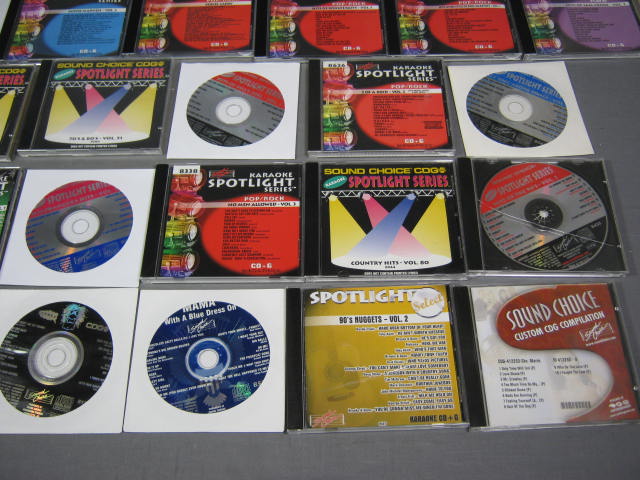 37 Sound Choice Karaoke CDG CDs Lot Rock Pop Country + 2