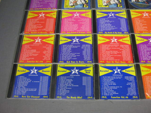 30 DKKaraoke CDG Karaoke CDs Lot 17 NEW Rock Pop + NR! 1