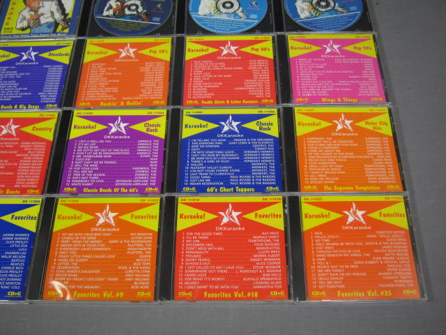 30 DKKaraoke CDG Karaoke CDs Lot 17 NEW Rock Pop + NR! 2