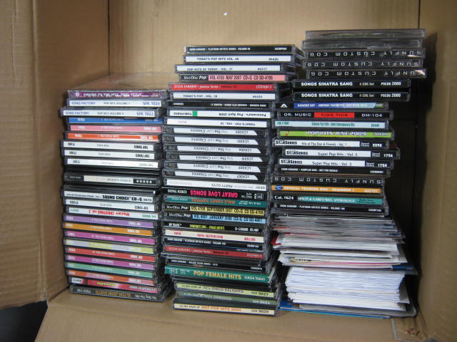 Huge 150 CDG Karaoke CD Collection Lot Country Pop Rock