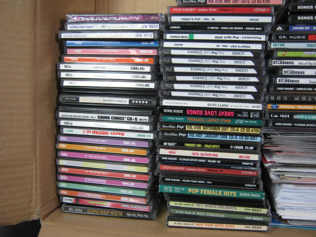 Huge 150 CDG Karaoke CD Collection Lot Country Pop Rock 1