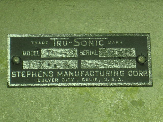 Vintage Stephens 15" Tru-Sonic Speaker P-52 Woofer 6